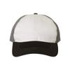 Richardson Garment Washed Trucker Cap Adjustable White/ Charcoal/ Black