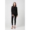 HUGO Women's The Plain Tee Logo Print Cotton Jersey T-Shirt, Black 1