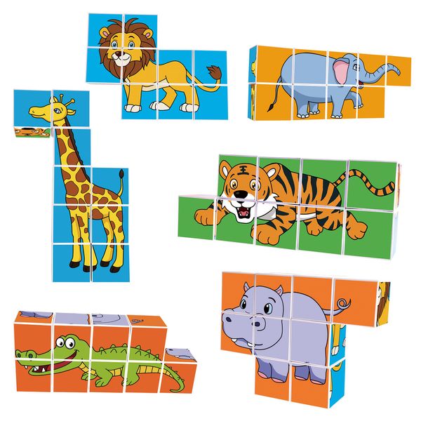 PicassoTiles Magnetic Expression Puzzle Toy Building Block Mix & Match Cubes Cubes Magnet Sensory Pre-School Toys Gifts Educational STEM Learning Kit for Kid, Baby Toddler Age 3 and Up 9 Piece PTC09