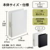 Lihit Lab N1861-1 Ring Note Storage File Semi B5 Clear