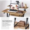 Computer Desk for Small Spaces, Z Shaped Small Computer Desk, 27.5 Inch Compact 
