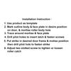 QCAA Heavy Duty Solid Brass Adjustable Silent Roller Catch, Matte Black, 1 Pack