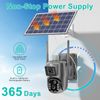WiFi Solar PTZ Security Camera 8MP Two-way Audio Wireless Color Night Vision