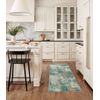 Modern Abstract 2x6 Runner Rug with Rubber Backing Non-Slip and Washable
