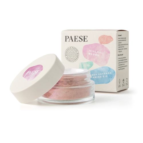 Paese Mineral Blush, 99% Natural Ingredients, For All Skin Types, Contour Facial Features, Long Lasting Effect, Naturally Highlighted Cheekbones, 6 g (302C Mallow)