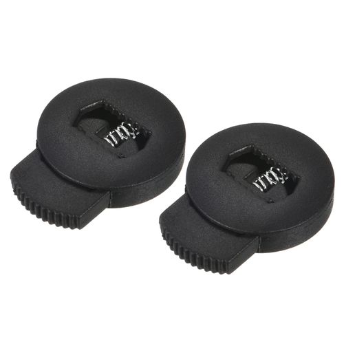 METALLIXITY Plastic Cord Locks(0.43" x 0.24")12pcs, End Toggle Single Hole Spring Stopper Elastic Cord Adjuster for Drawstrings, Shoelaces, Clothing, Backpack, Black