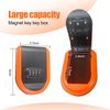 Magnetic Key Holder with Combination Lock Hidden Under Car,Waterproof and Durable,Hide Key Lock Box (Orange)