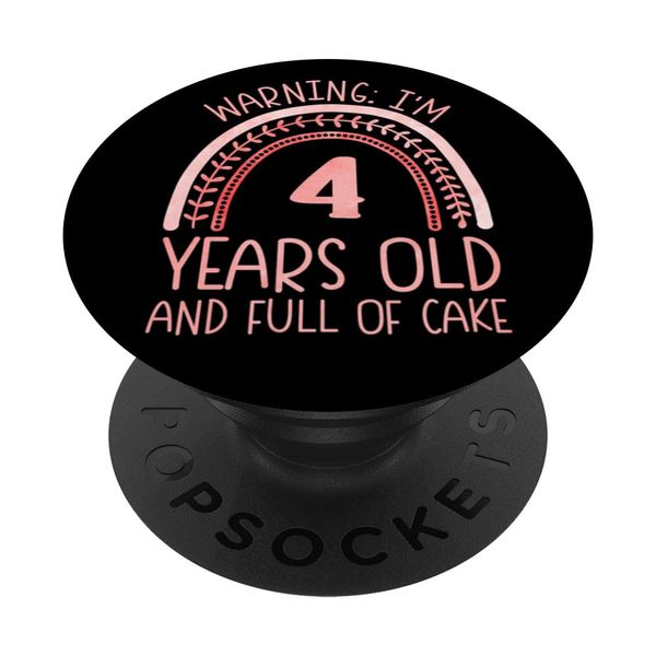 I'm 4 Years Old! 4th Birthday PopSockets Adhesive PopGrip