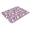 Purple Penguins Winter Scene Print Pattern PC Computer Rectangle Mouse Mat Pad