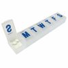 Seven Day AM and PM Pill and Tablet Storage Box with compartments (Single)