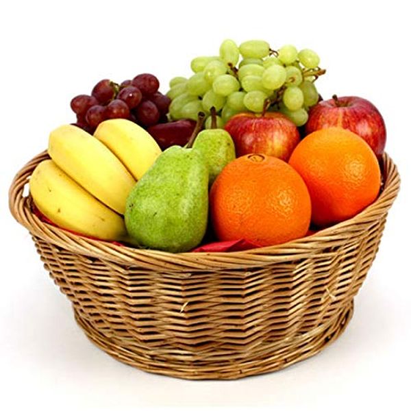 Standard Fruit Basket - Fruit Gift Baskets and Gift Hampers with Next Day UK delivery with Personal Message attached