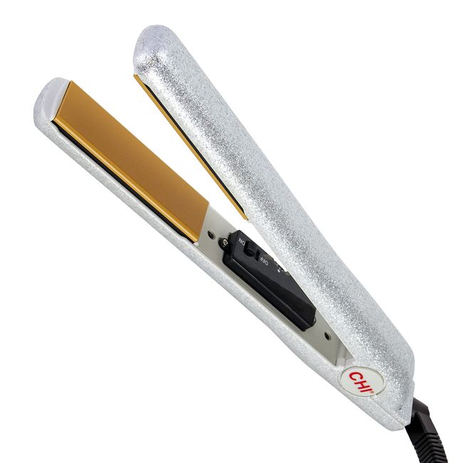 CHI Original Ceramic Hair Straightening Flat Iron| 1" Plates | Silver Bells | Professional Salon Model Hair Straightener