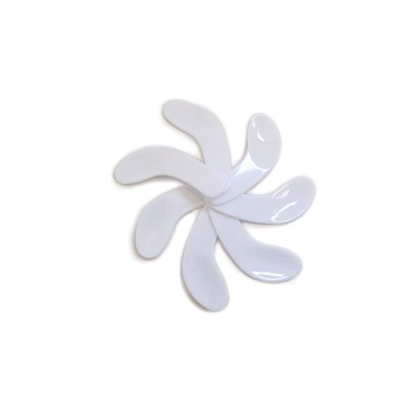 Cream Spatula Plastic White (Pack of 250)