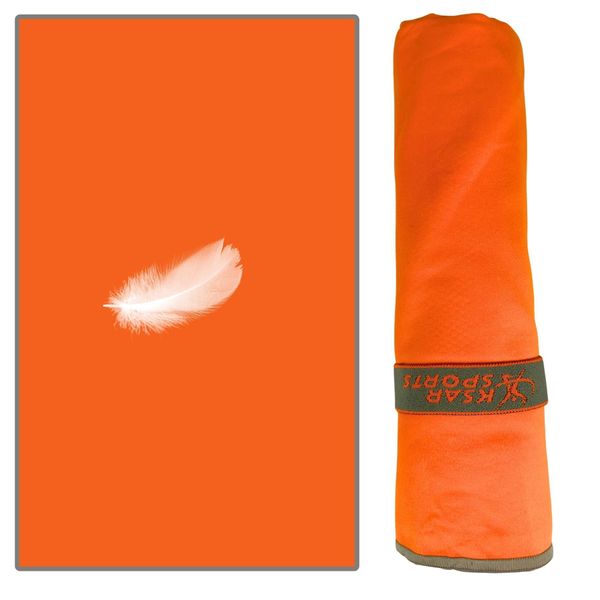 Microfibre Towel, Quick Dry Towel & Beach Towels ultra lightweight compact & fast-drying for Travel camping Gym Hiking and swim towel (XL 180cm x 90cm, Orange)