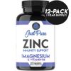 Zinc + Magnesium & Vitamin B6 Capsules, Immune System Support, 12-Pack
