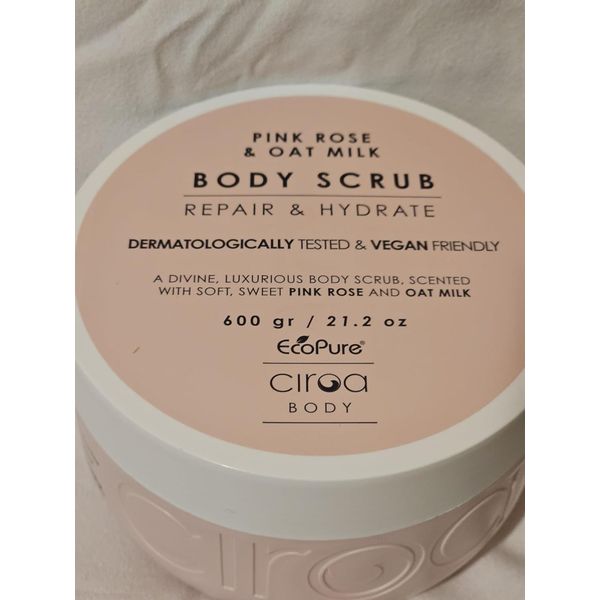 Generic Ciroa Pink Rose &amp; Oat Milk Body Scrub 21.2 oz