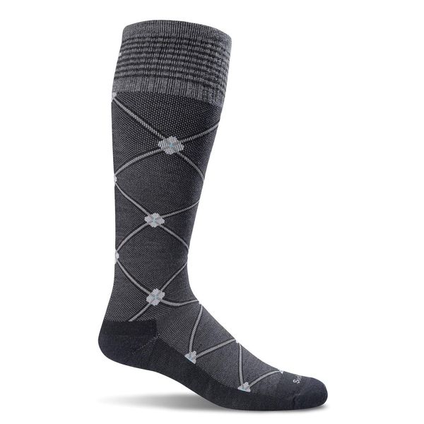 Sockwell Women's Elevation Firm Graduated Compression Socks, Black Multi - M/L