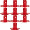 Plastic Large Head Quarter Turn Fasteners-.500 Inch Grip-Black-Pack/10
