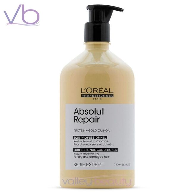 L'OREAL Absolut Repair Protein + Gold Quinoa Conditioner | Dry, Damaged Hair