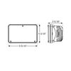 Optronics HLL88LBP DOT Compliant Low Beam Sealed LED Headlamp