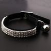 Lovely Kitten Collar, Cat Collar with Bell and Elastic Strap (Red+Black)