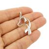Solid 925 Sterling Silver Labrador Retriever Dog Pendant