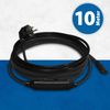 Waterproof Pipe Heating 10 m with Built-in Thermostat Gutter Heating