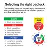 Sterling CPL126 Combination Padlock, Steel, 26mm