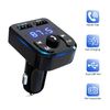 2PCS Bluetooth 5.0 Car Wireless FM Transmitter Adapter 2USB PD Charger AUX Hands