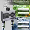 Aqualin Water Timer Digital Programmable Garden Sprinkler Timer 2 Outlet Irrigation System Controller Rain Delay Manual Watering Automatic for Yard