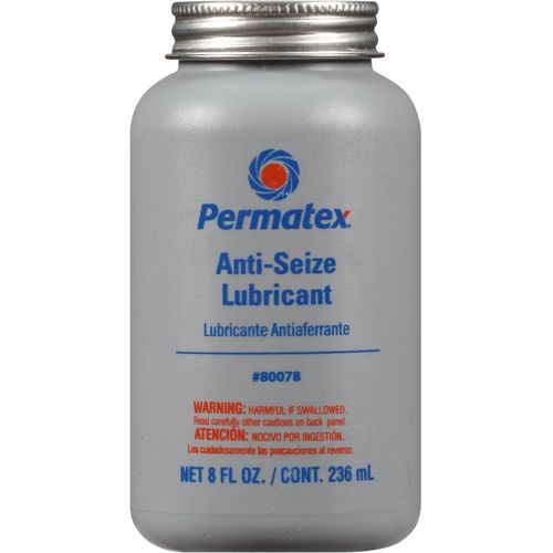 Belgrade Parts & Service, Inc. Heavy Duty Automotive Anti-Seize Lubricant with Brush Top Bottle 8 oz Prevents Galling, Corrosion, Seizing, Refined Blend