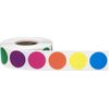 Multi-Color Coding Dot Labels 19.1 mm 0.75 Inch Round 500 Count