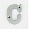 House Flat Letter C - Alphabet - 50mm (2") - Satin Chrome
