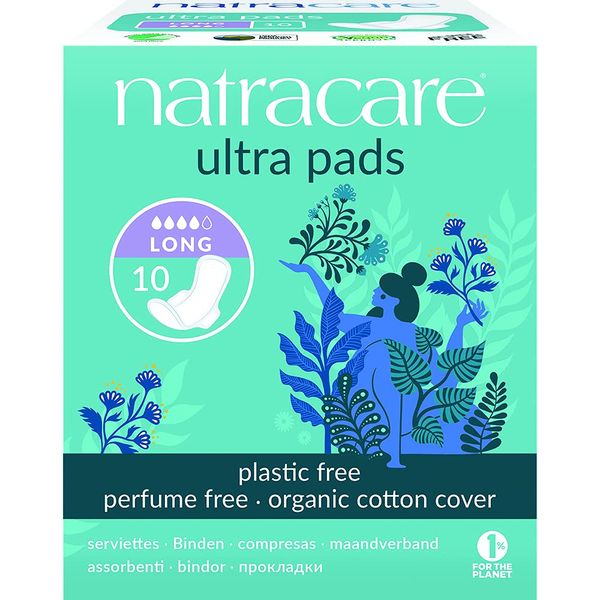 Natracare 3104 Ultra Long Pads 10 Count, 6 Pack