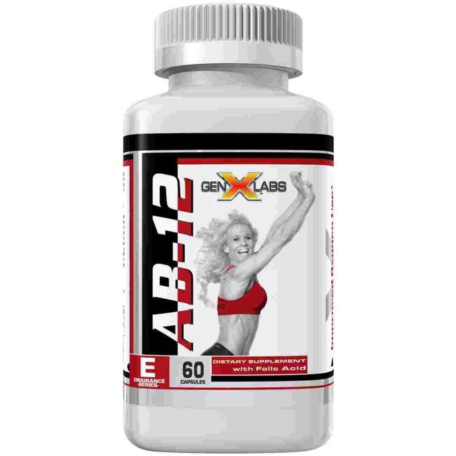 GenXLabs AB-12 60 caps Natural Energy and Endurance