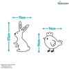 Stickerscape Easter Window Stickers (Colour in) | Easter Window Decal, Spring Window Decor, Spring Window Stickers | Easy to Apply, Cleanly Removable and Repositionable
