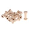 zalati Bobbins Empty Spools Wooden Thread Organizer Holder Collection for Thread Sewing Crafts Needlework