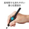 Elecom P-TPBPENBK Touch Pen, Pole Pen, Super Sensitive Type (For Smartphones and Tablets) Black