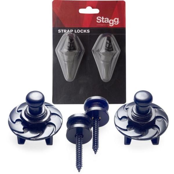 Stagg 19703 Strap Buttons - Black