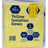 MedPride Disposable Isolation Gowns Yellow, Universal (50 Pcs/Cs ) 5/Bg/10Bg/Cs