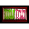 2 SETS Silicone Utensils Kitchenware Chef Smart Pink/green 5pc Each Spatula Etc.