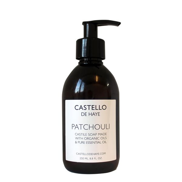 Castello de Haye, Patchouli & Lime Castile Soap, Organic Oils, 250ml
