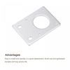 uxcell Stepper Motor Mounting Bracket Mounting Plate 42mm Silver Tone for 3D Printer