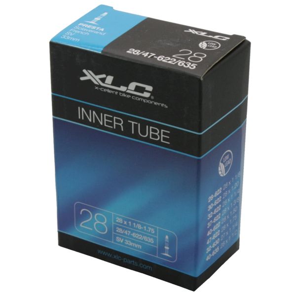 XLC Bicycle Tube 27/28 x 1 1/8 – 1.75 28/47-622/635 SV 32, 2508280400