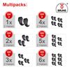 Pack Of 2 Original BRUNS Tool Tidy Hooks, High Strength & Durable, Can Be Fixed Individually Or Added To A Bruns Rack For Additional Storage. Wide Gape (50mm).