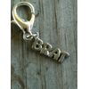 Silver Plated Lead Free Pewter "BRAT" Charm / Zipper Pull
