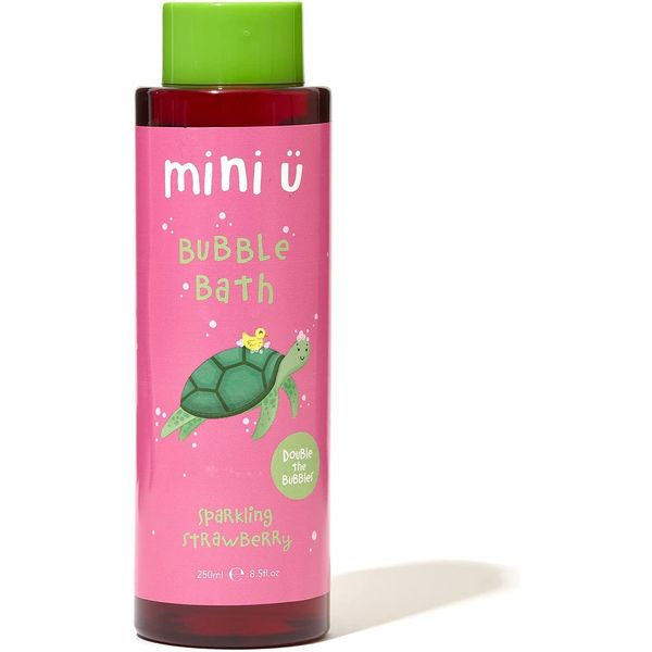 Mini U Sparkling Strawberry Bubble Bath for Babies & Kids - Pink