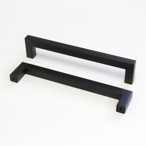 RCH Hardware HD-SS128-160 Hollow Stainless Steel Modern Cabinet Drawer Handle Pull, 6 5/16 Inch, Black (5 Pack)