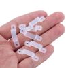 MSDUSA 100 Pack LED Strip Light Mounting Brackets LED Strip Light Holder with 200 Screws Included (Ideal for 10mm/0.41in Wide IP67/68 Waterproof Strip Lights)