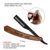 BEAUTICONE Straight Razor | Professional Barber Razor for men with 100 Single Edge Blades | Straight Edge Razor │slide-out design (Rose Wooden Slide-out Razor with Black blade holder)